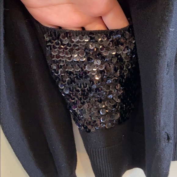 Cardigan with sequin pockets - Picture 3 of 5